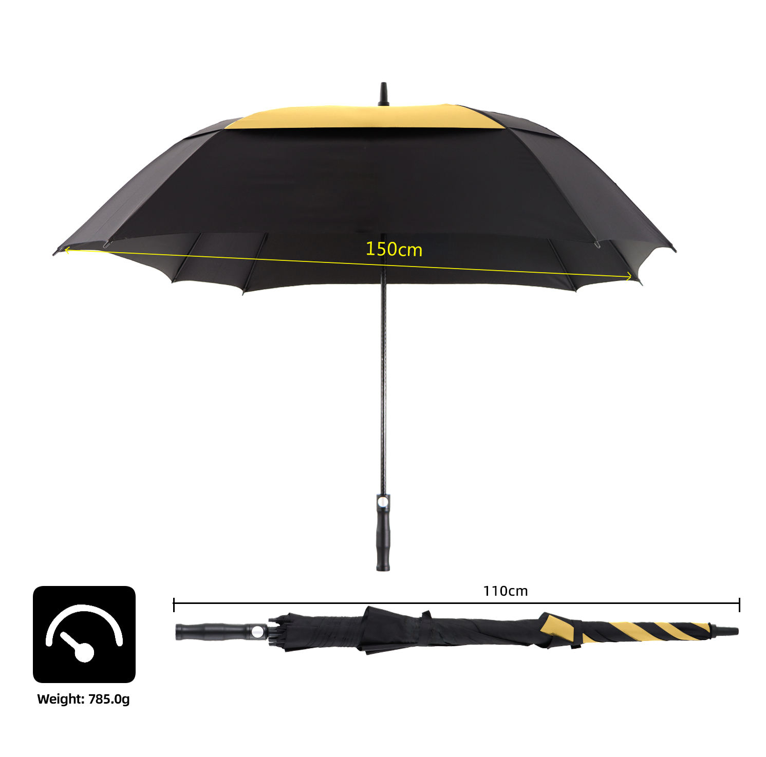 ร่มพรีเมี่ยม รหัส UMBL-0004